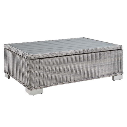 Conway 45" Outdoor Patio Wicker Rattan Coffee Table / EEI-3982
