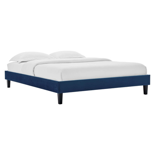 Reign Performance Velvet King Platform Bed Frame / MOD-6267