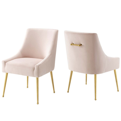 Discern Upholstered Performance Velvet Dining Chair Set of 2 / EEI-4148