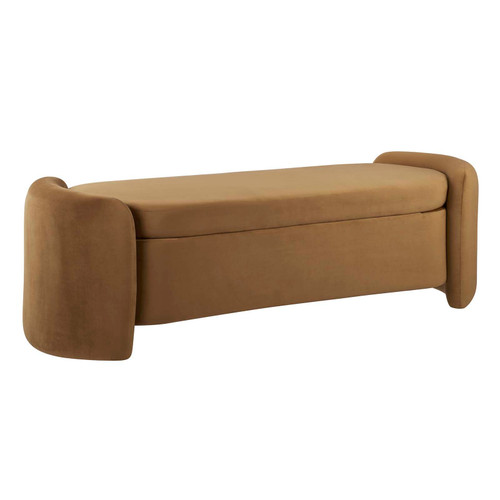 Nebula Upholstered Performance Velvet Bench / EEI-6054