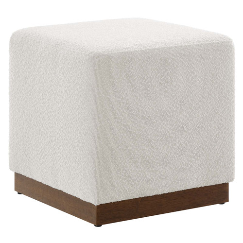 Tilden 17" Square Boucle Upholstered Ottoman / EEI-6641