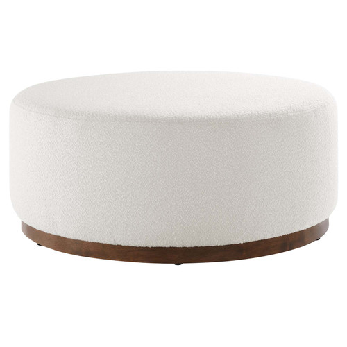 Tilden Large 38" Round Boucle Upholstered Upholstered Ottoman / EEI-6682