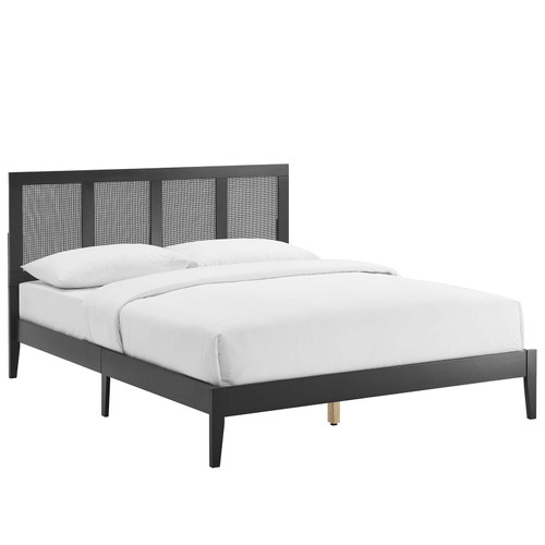Sirocco Rattan and Wood Queen Platform Bed / MOD-7154