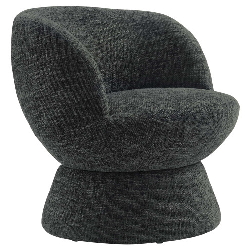 Vesta Chenille Fabric Upholstered Swivel Chair / EEI-6863