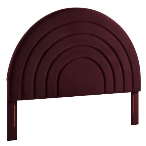 Solana Arched Performance Velvet Full Headboard / MOD-7170