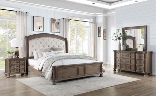 Emmett 4-piece California King Bedroom Set Walnut / CS-224441KW-S4