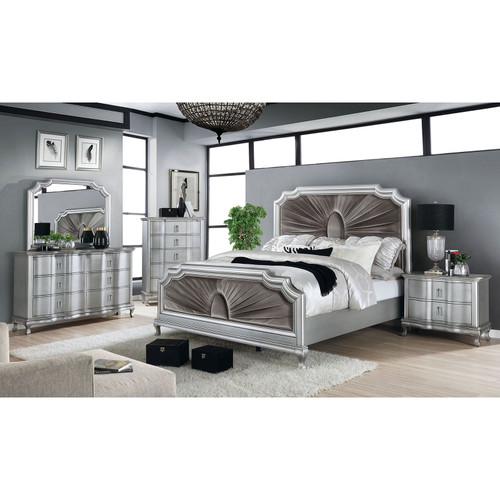 AALOK 5 Pc. Queen Bedroom Set w/ Chest / CM7864Q-5PC-CHEST