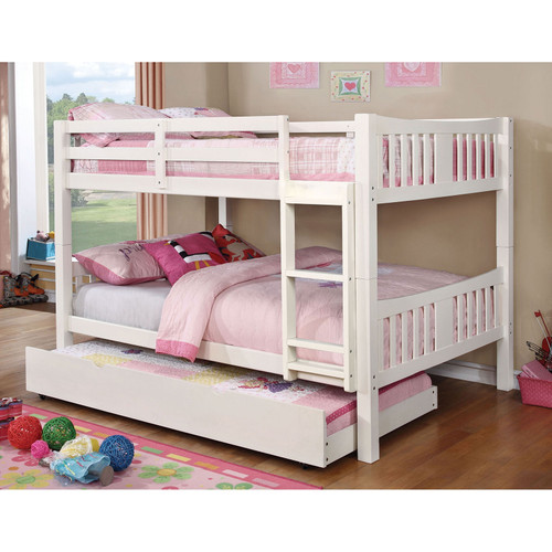 CAMERON Full/Full Bunk Bed / CM-BK929F-WH-BED-VN