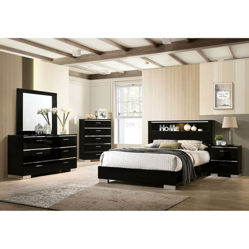 CARLIE 5 Pc. Queen Bedroom Set w/ Night Stand / FOA7039Q-5PC-2NS