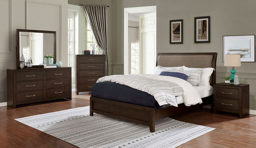 JAMIE 5 Pc. Queen Bedroom Set w/ Night Stand / FOA7917Q-5PC-2NS