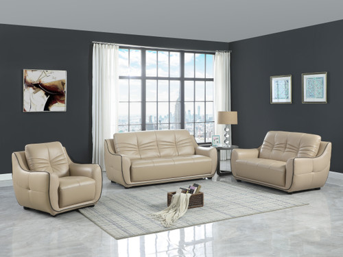 Leather  Upholstered Sofa Set / 2088-BEIGE