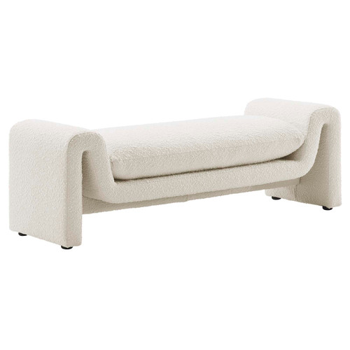 Waverly Boucle Fabric Bench / EEI-6379