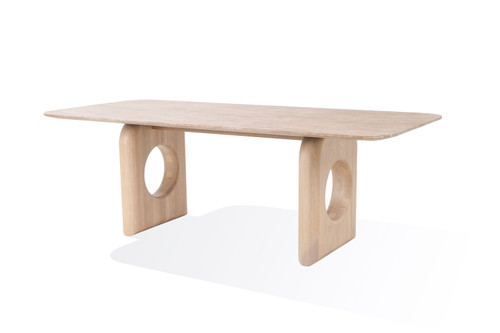 Nova Domus Osaka - Modern Faux Marble + Natural Ash Dining Table / VGCS-DT-22116