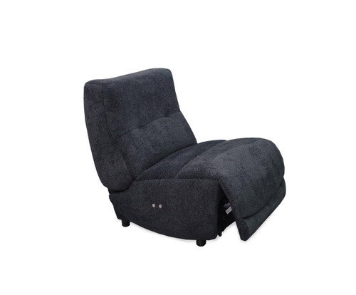 Divani Casa Basil - Modern Dark Grey Fabric Small Electric Recliner Chair / VGSX-22056-RCLNR-SML-EMBONY