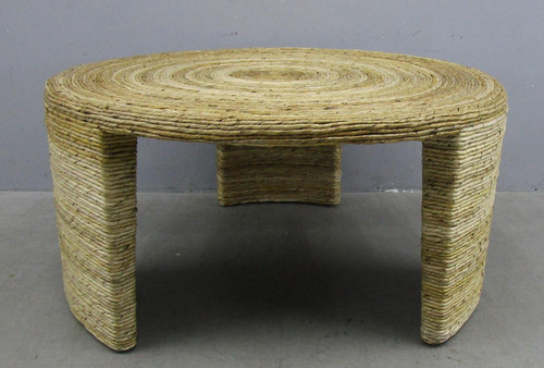 Artina Woven Rattan Round Coffee Table Natural Brown / CS-708508