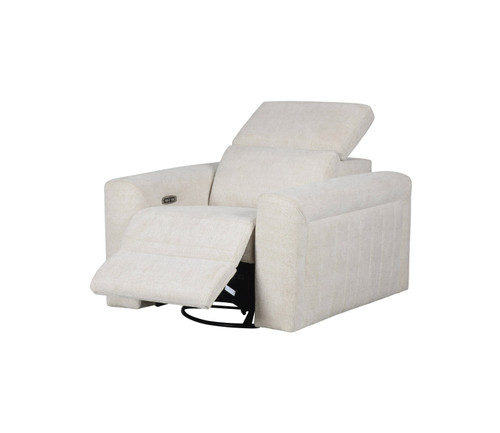 Divani Casa Gering - Modern Beige Fabric Power Recliner Chair / VGMB-R191-P2-RCLN-BGE