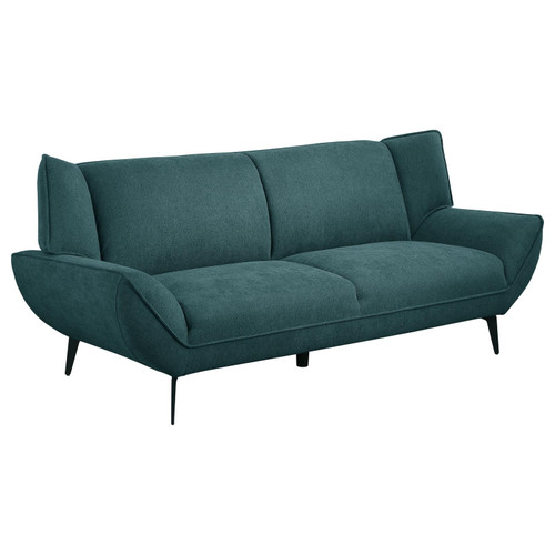 Acton 2-piece Upholstered Flared Arm Sofa Set Teal Blue / CS-511161-S2