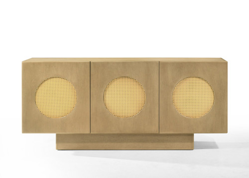 Nova Domus Oshana - Modern White Oak Buffet / VGMABH-751