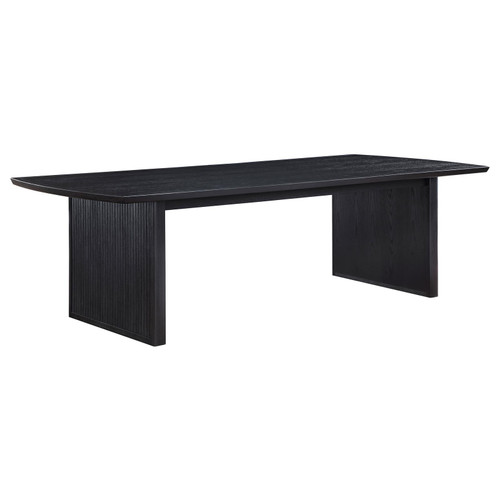 Brookmead Rectangular Dining Table with 18" Removable Extension Leaf Black / CS-108231