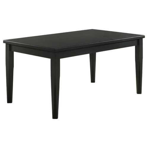 Appleton Rectangular Wood Dining Table Black Washed / CS-110281
