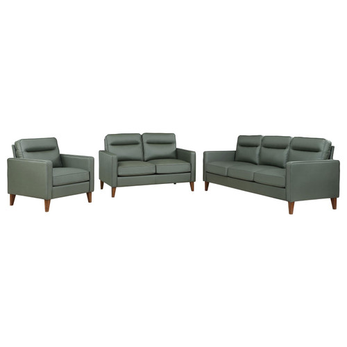 Jonah Upholstered Track Arm Accent Club Chair Green / CS-509656