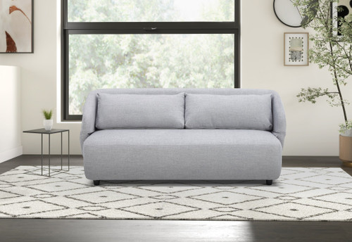 Divani Casa Lerner - Modern Light Grey Fabric Sofa Bed / VGKK-KF.8130-CLOUD