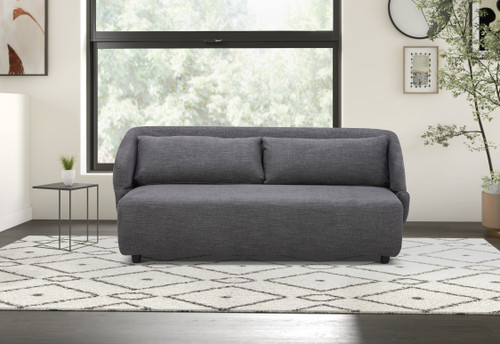 Divani Casa Lerner - Modern Dark Grey Fabric Sofa Bed / VGKK-KF.8130-SLATE