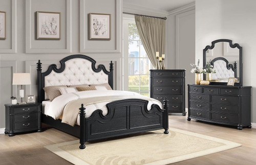 Celina 5-piece Queen Bedroom Set Black / CS-224761Q-S5