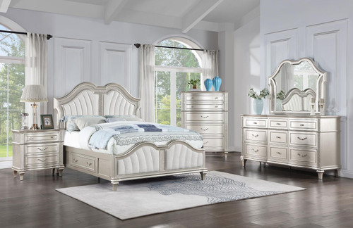 Evangeline 5-piece California King Bedroom Set Silver Oak / CS-223390KW-S5