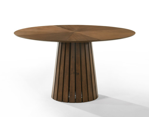 Modrest Weiss - Mid-Century Modern Walnut Round Dining Table / VGMAMIT-5346