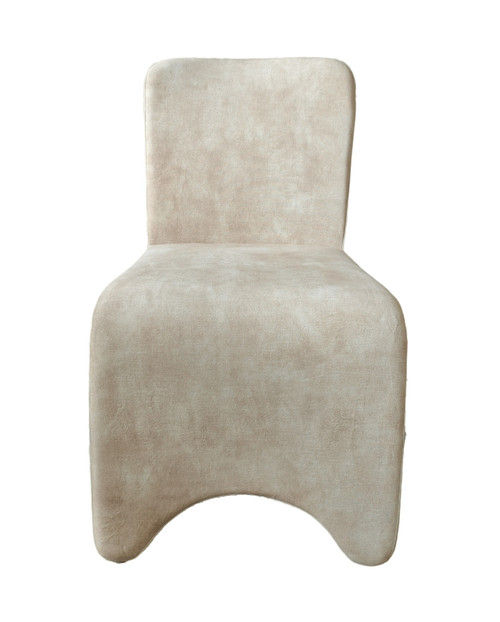 Modrest Ditka - Modern Beige Velvet Dining Chair (Set of 2) / VGEUMC-7510CH-DECENT-021