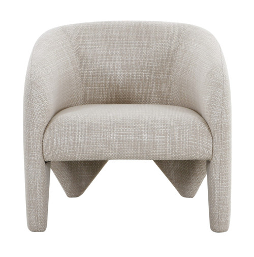 Modrest Halton - Modern Beige Fabric Accent Chair / VGOD-ZW-23081-BGE