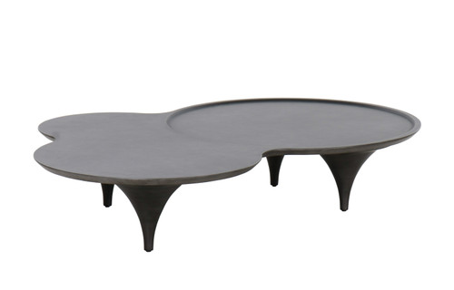 Modrest Beulah - Modern Free Form Dark Ash Coffee Table / VGOD-LZ-319C-COF