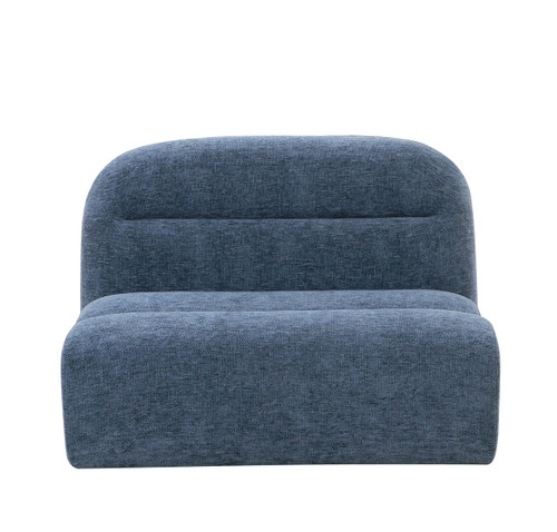 Divani Casa Forman - Modern Blue Fabric Modular Armless Sectional Seat / VGOD-ZW-23029-ARM