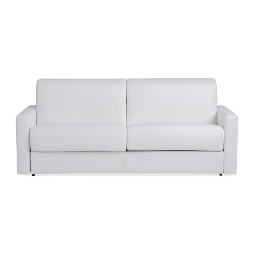 Lamod Italia Revers - Italian Modern White Leather Queen Sofabed / VGDTREVERS-160-wHITE