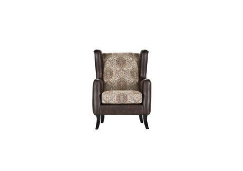 Elmbrook Upholstered Wingback Accent Club Chair Brown / CS-903080
