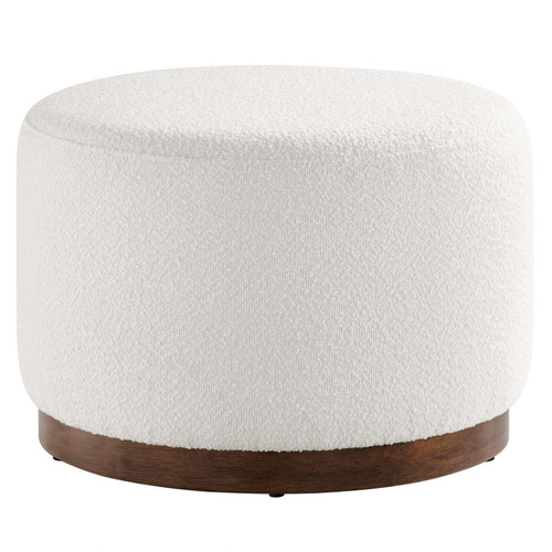 Tilden Large 23" Round Boucle Upholstered Upholstered Ottoman / EEI-6683