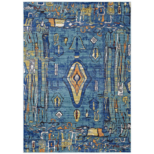 Yaretzi Distressed Southwestern Aztec 5x8 Area Rug / R-1121-58