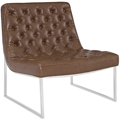 Ibiza Upholstered Vinyl Lounge Chair / EEI-2089