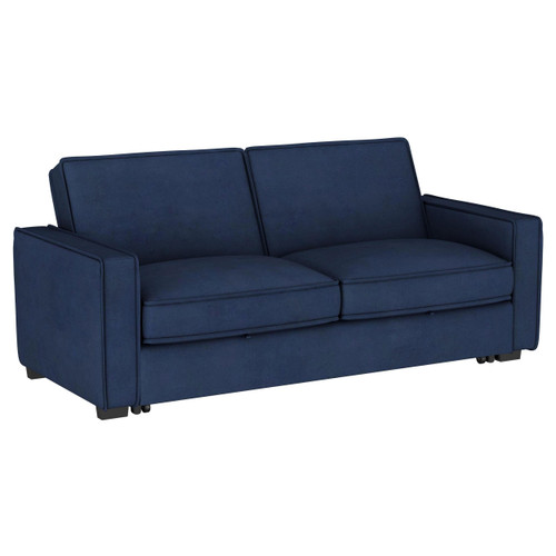 Gretchen Multipurpose Upholstered Convertible Sleeper Sofa Bed Navy Blue / CS-360240