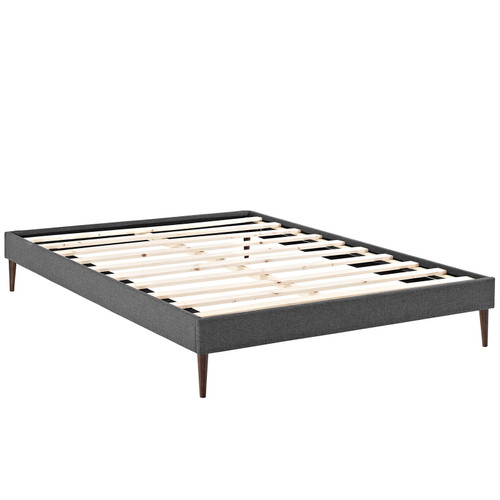 Sherry Queen Fabric Bed Frame with Round Tapered Legs / MOD-5625