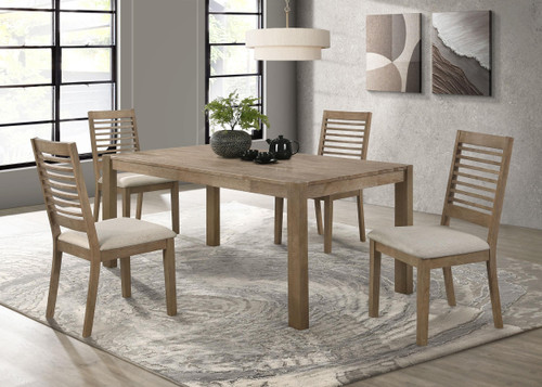 Scottsdale 5-piece Rectangular Dining Set Brown Washed / CS-109181-S5