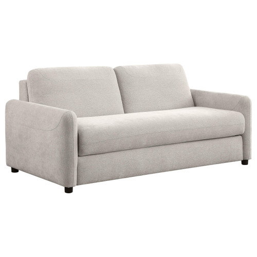 Rylie Upholstered Sofa Sleeper with Queen Mattress Beige / CS-360027