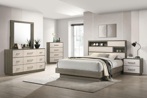 Fenwick 5-piece Eastern King Bedroom Set Grey Oak / CS-224981KE-S5