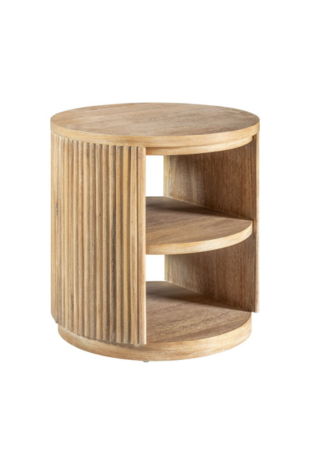 Modrest Jacobson - Modern Natural Acacia End Table / VGWD-LYO-BF2D