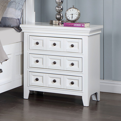 CASTILE Nightstand w/ USB, White / CM7413WH-N - GEG COMFORT