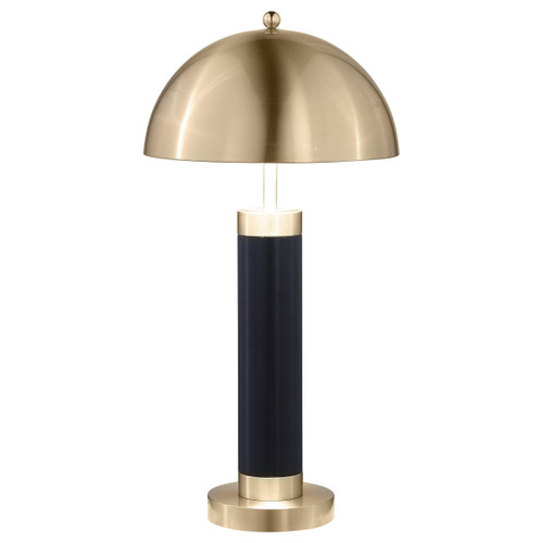 Conroe 28-inch Dome Shade Pillar Table Lamp Black (Set of 2) / CS-920229