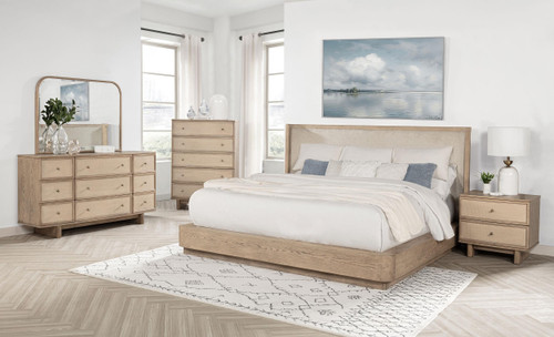 Kailani 5-piece California King Bedroom Set Beige Oak / CS-225041KW-S5