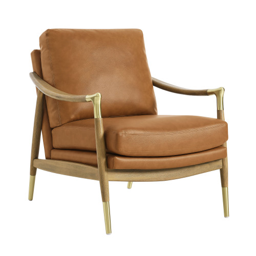 Langford Vegan Leather Accent Armchair / EEI-7138