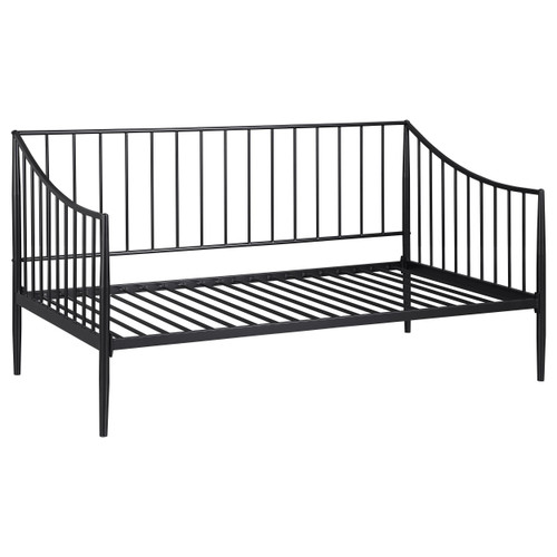 Newbury Metal Twin Daybed Bed Frame Matte Black / CS-301056